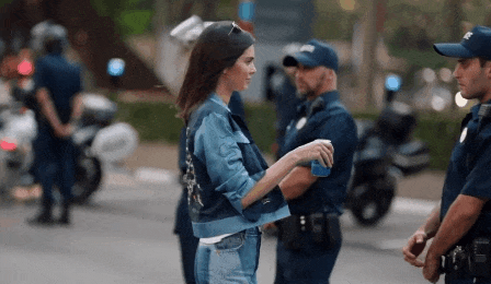 jenner kendall pepsi denim ad gif look trends check commercial