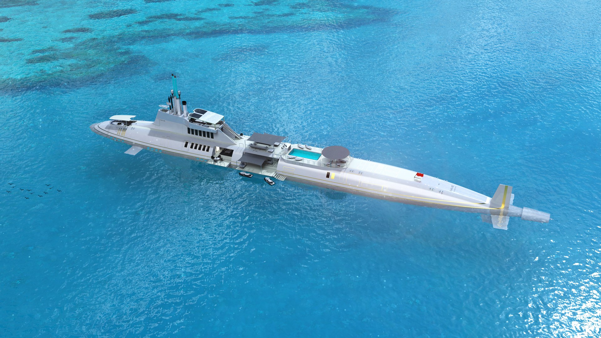 This Submersible Yacht Comes With Luxury Amenities luxury yacht diagram 